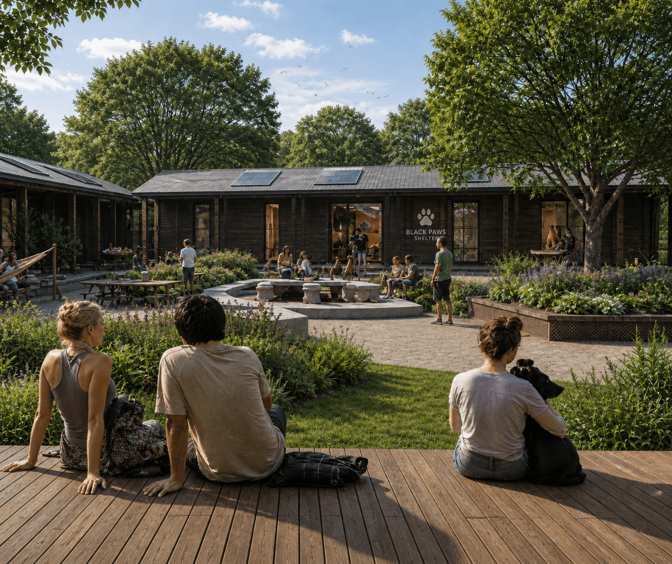 Modern dog space built to reduce stress